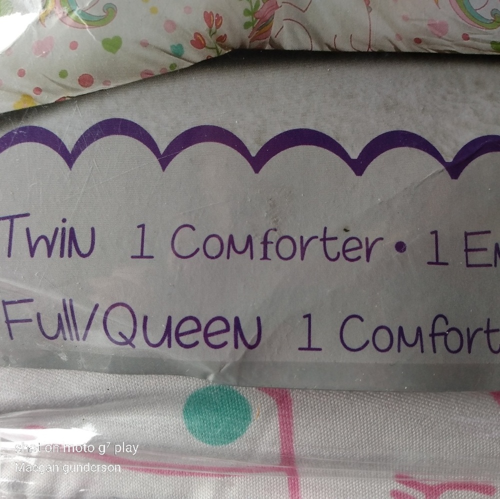 Unicorn Comforter full size